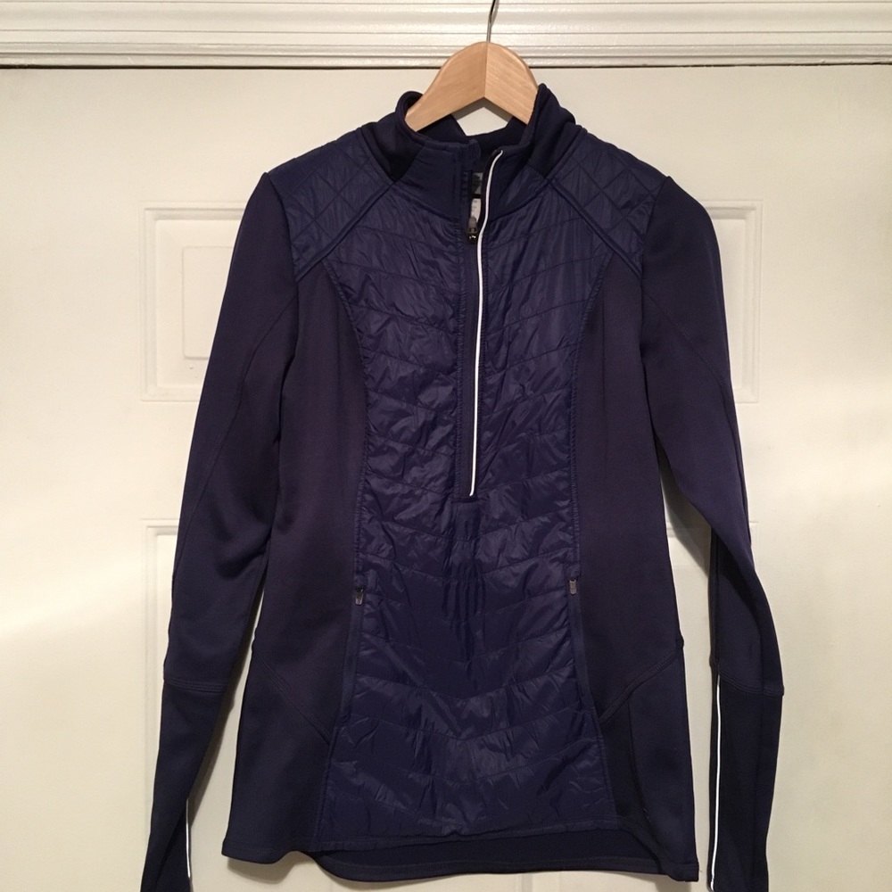 Champion athletic zippered top.